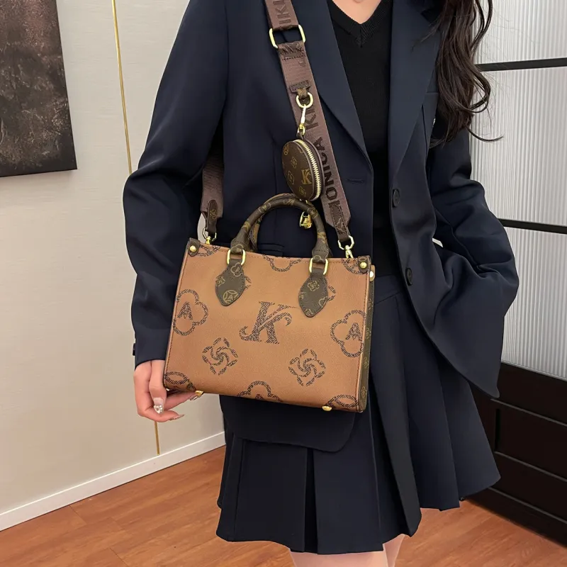 BLAKE FLEETO PU Tote Bag, Shoulder Bag, Handbag Regular Women's Brown-2