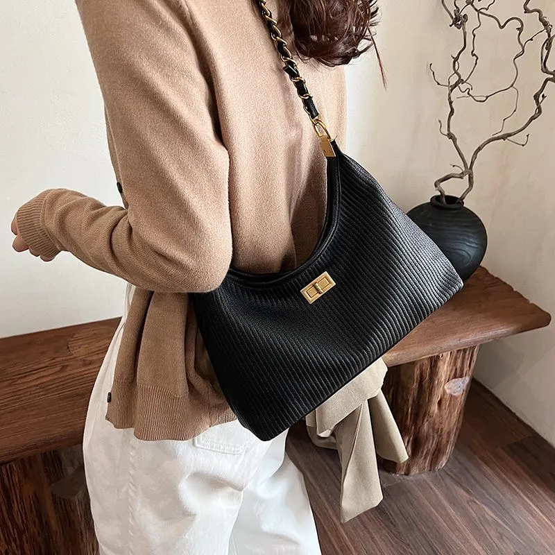 BLAKE FLEETO PU Shoulder Bag Women's Black-1