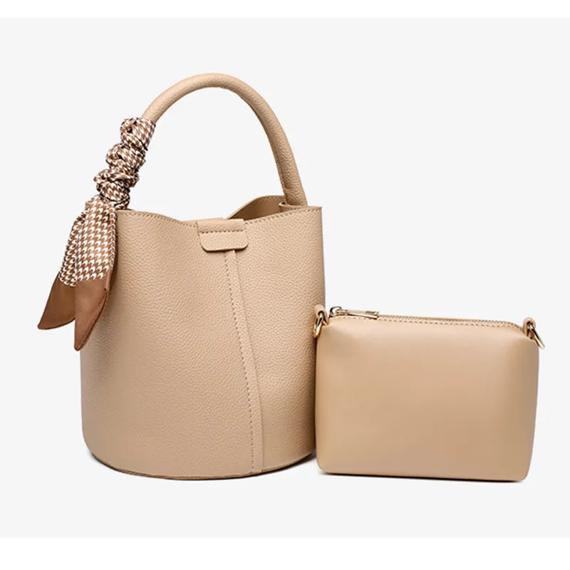BLAKE FLEETO PU Bucket Bag, One Shoulder Handbag Regular Women's Multicolor-7