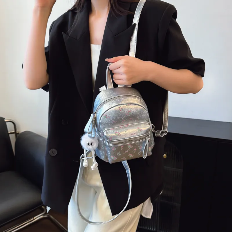 BLAKE FLEETO Pu Backpack Large Size Women's Multicolor-7