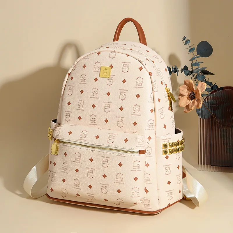 BLAKE FLEETO Abrasion Resistant Fabric Backpack Large Size Women's Multicolor-16