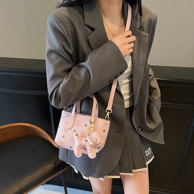 BLAKE FLEETO PU Portable Crossbody Bag Shoulder Bag Regular Women's Girly Pink/Beige Brown/Dark Brown-4