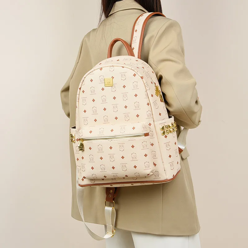 BLAKE FLEETO Abrasion Resistant Fabric Backpack Large Size Women's Multicolor-15