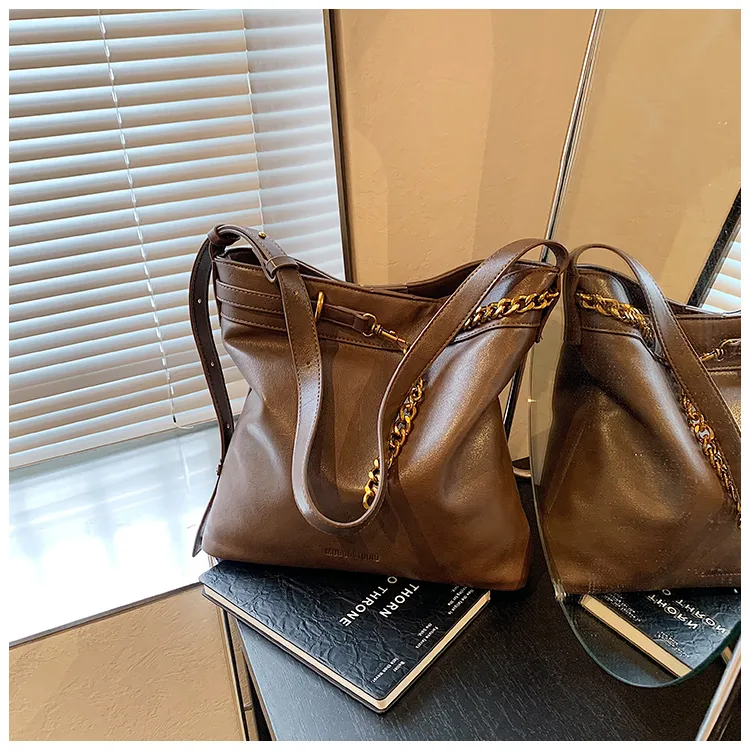 BLAKE FLEETO PU Handbag Shoulder Bag Regular Women's Versatile Black/Elegance Brown/Textured Coffee-13