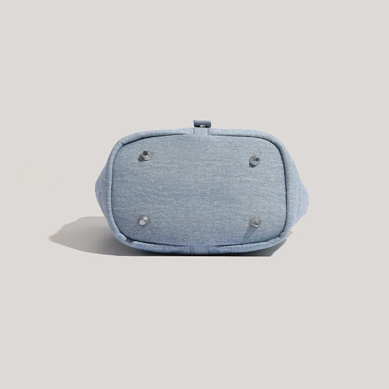 BLAKE FLEETO Denim Bucket Bags Handbags Regular Women's Denim Blue-5