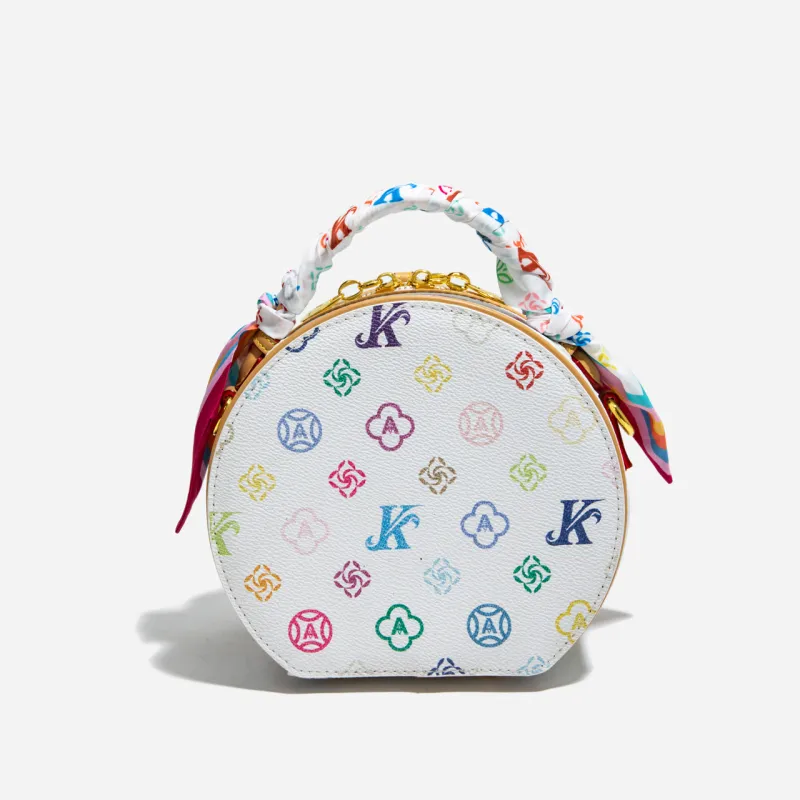 BLAKE FLEETO PU One Shoulder Handbag Women's White-7