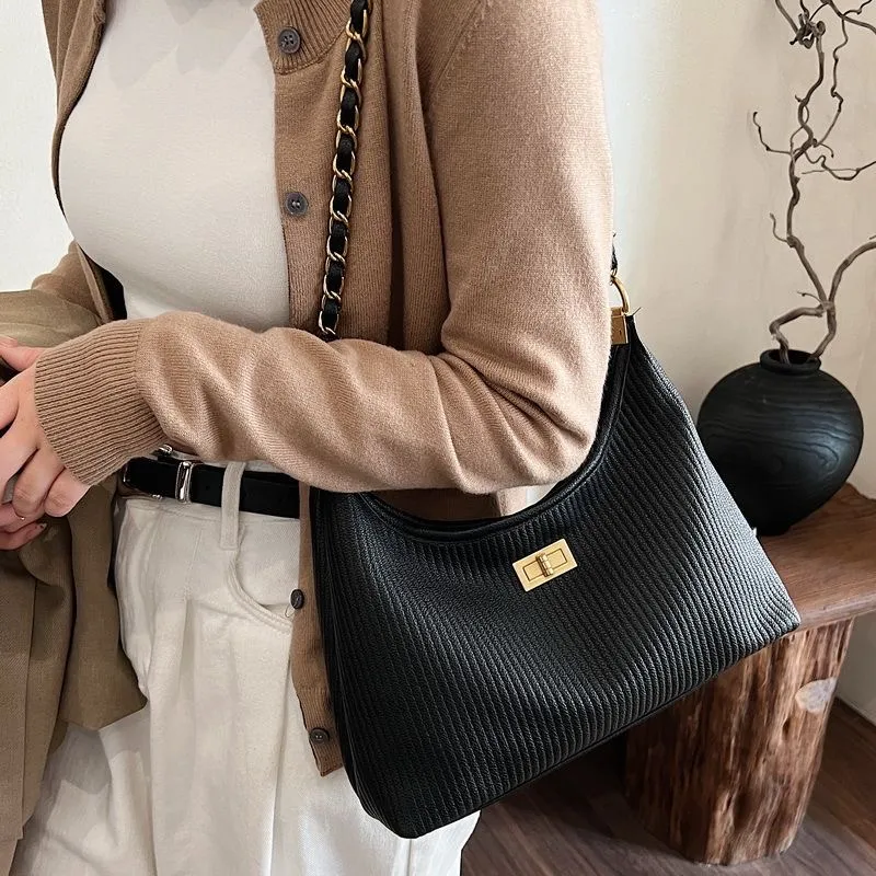 BLAKE FLEETO PU Shoulder Bag Women's Black-3
