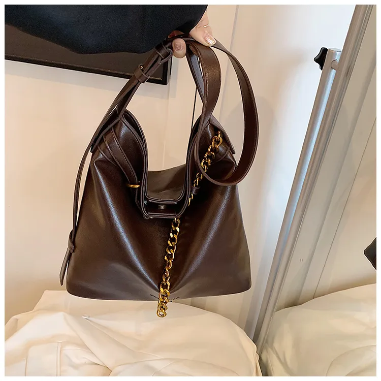 BLAKE FLEETO PU Handbag Shoulder Bag Regular Women's Versatile Black/Elegance Brown/Textured Coffee-15