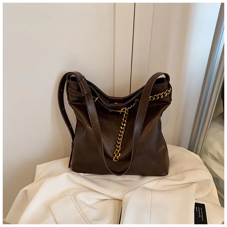 BLAKE FLEETO PU Handbag Shoulder Bag Regular Women's Versatile Black/Elegance Brown/Textured Coffee-17