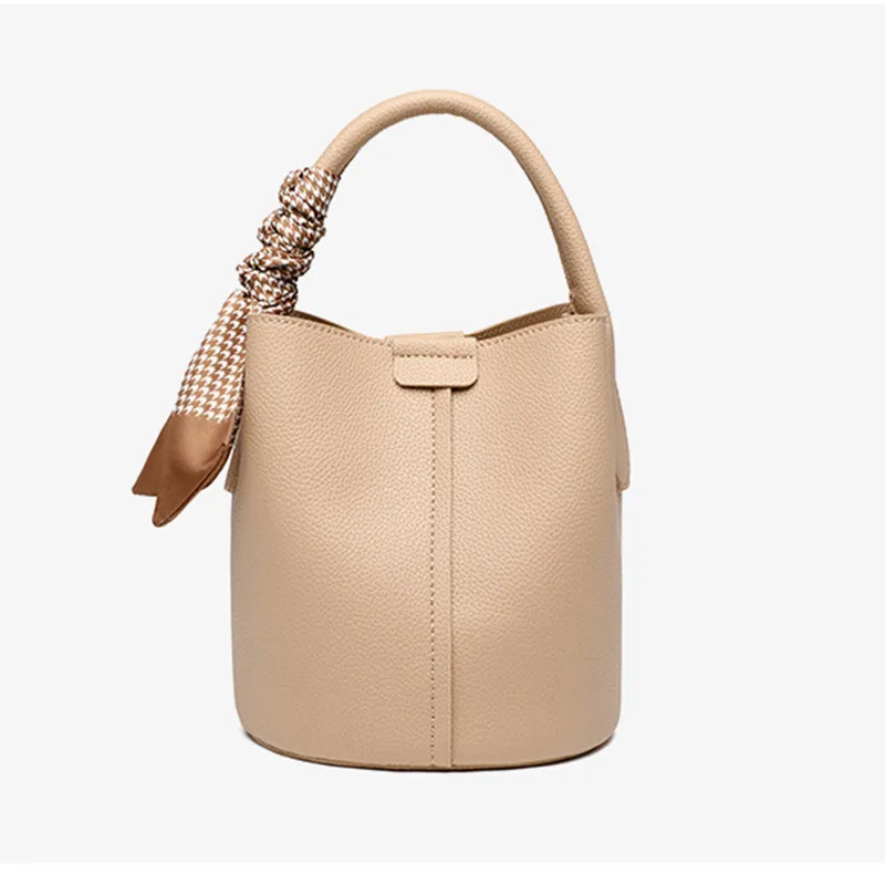 BLAKE FLEETO PU Bucket Bag, One Shoulder Handbag Regular Women's Multicolor-5