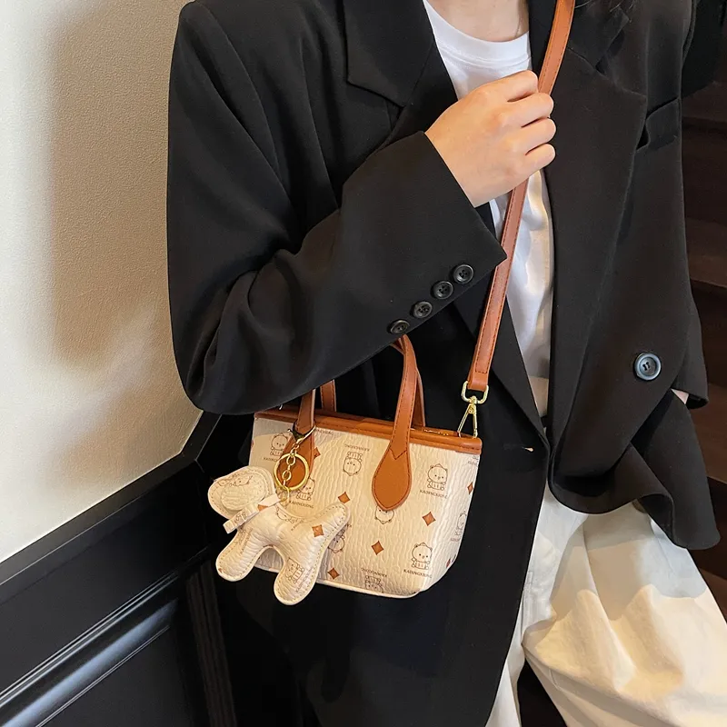 BLAKE FLEETO PU Portable Crossbody Bag Shoulder Bag Regular Women's Girly Pink/Beige Brown/Dark Brown-14