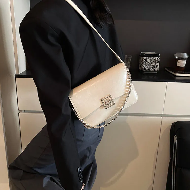 BLAKE FLEETO PU Crossbody Bag Shoulder Bag Regular Women's Black/White-5