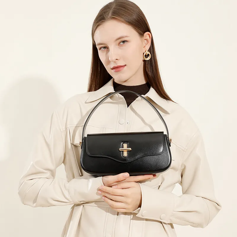 BLAKE FLEETO Cow Leather Shoulder Bag, Crossbody Bag, Handbag Women's Multicolor-1