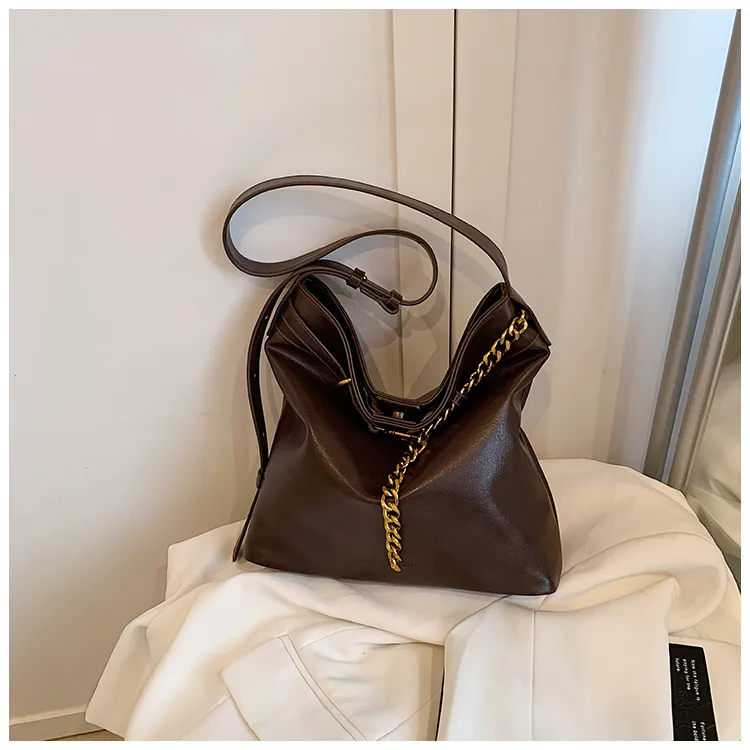 BLAKE FLEETO PU Handbag Shoulder Bag Regular Women's Versatile Black/Elegance Brown/Textured Coffee-20