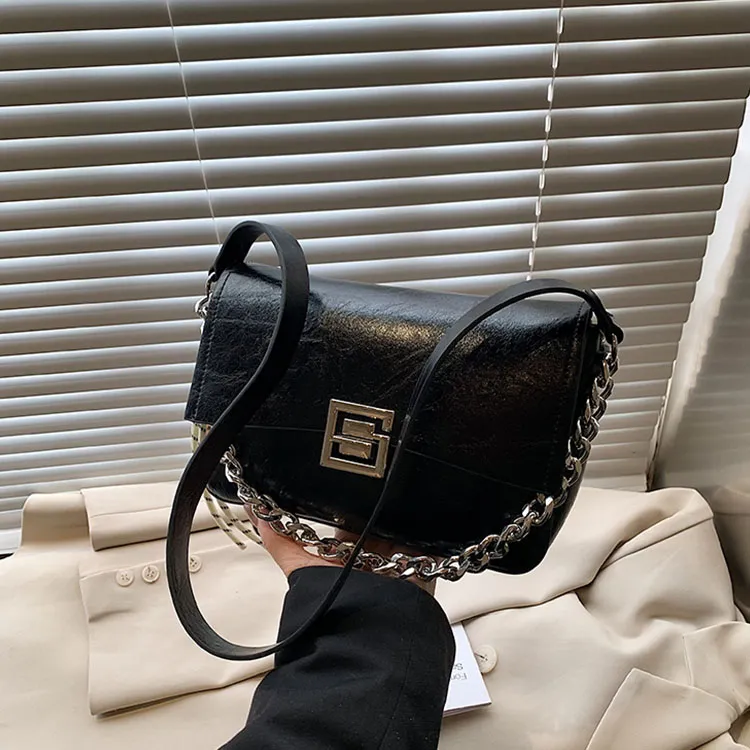 BLAKE FLEETO PU Crossbody Bag Shoulder Bag Regular Women's Black/White-3