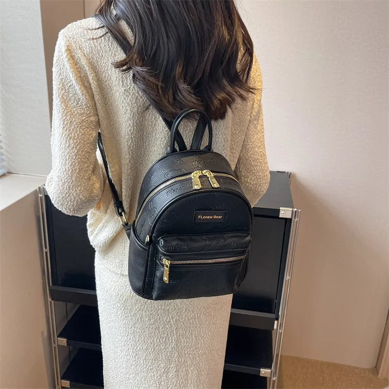 BLAKE FLEETO PU Backpack Women's Ecru/Black/Pink-32