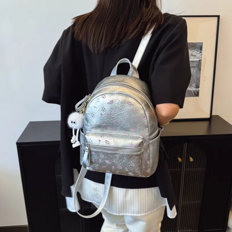 BLAKE FLEETO Pu Backpack Large Size Women's Multicolor-9