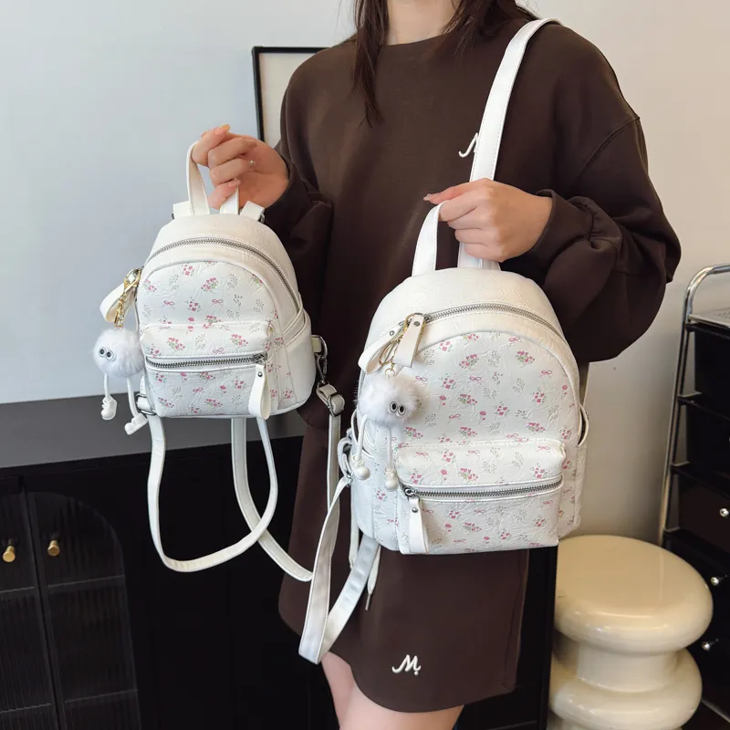 BLAKE FLEETO Pu Backpack Large Size Women's Multicolor-3