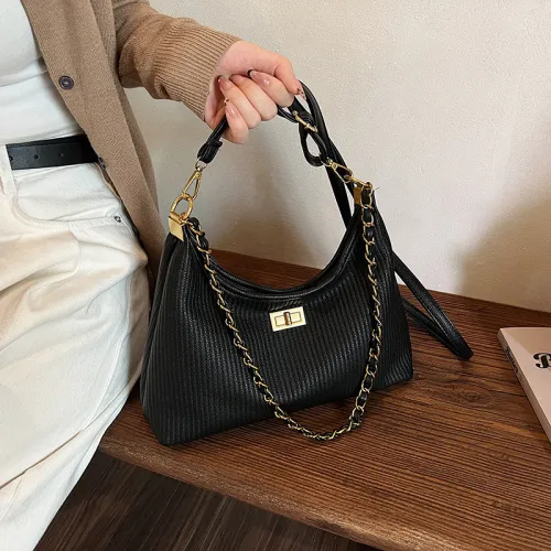 BLAKE FLEETO PU Shoulder Bag Women's Black