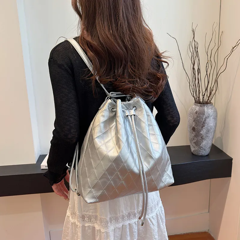 BLAKE FLEETO PU Bucket Bag Backpack Shoulder Bag Women's Multicolor-15