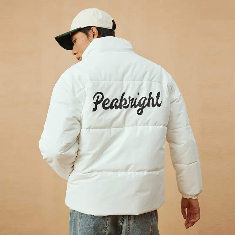 PEAK Puffer Jackets Unisex White-3