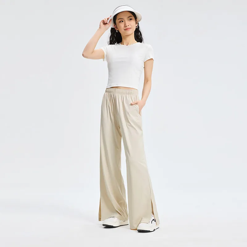 PEAK Knitted Sports Pants Women's Pearl Beige-2