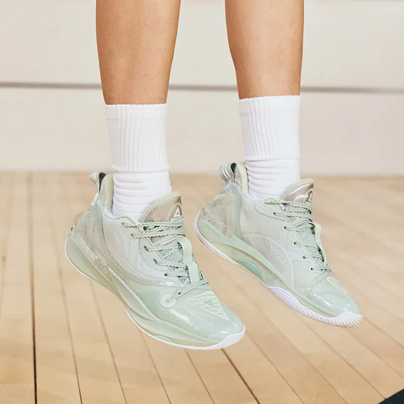 PEAK State Polar Dipper Basketball Shoes Women's Low Top Light Green-9