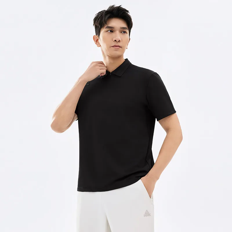 PEAK Polo Shirts Men Black-5