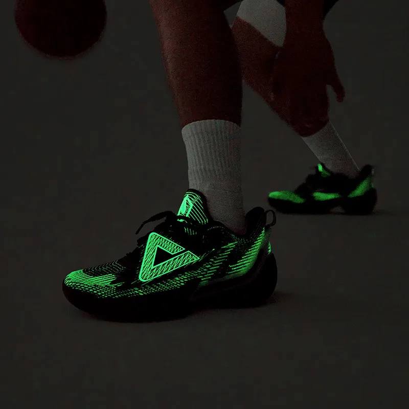 PEAK Phantom Foal 2.0 Basketball Shoes Men Low Top Black Heather Gray-8