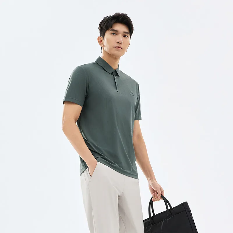 PEAK Variety Training Collection Polo Shirt Men's Moss Green-2