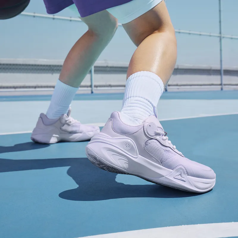 PEAK Lanying Basketball Shoes Women's Low Top Purple-6