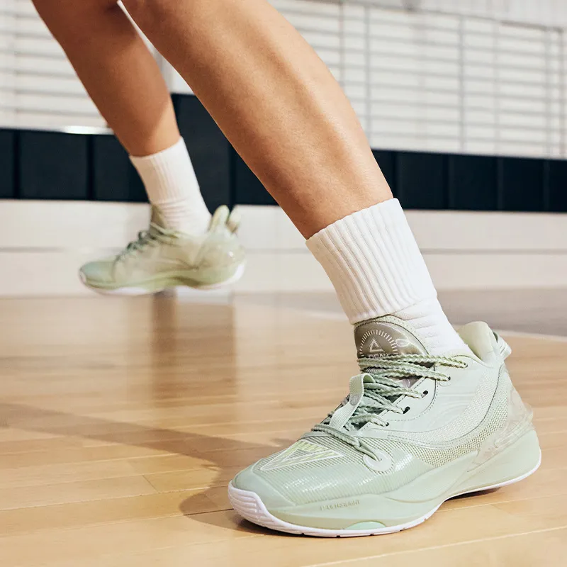 PEAK State Polar Dipper Basketball Shoes Women's Low Top Light Green-8