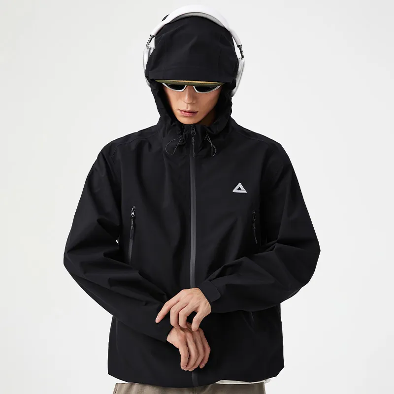 PEAK Three Proofing Windbreaker Jacket Men's Black-2