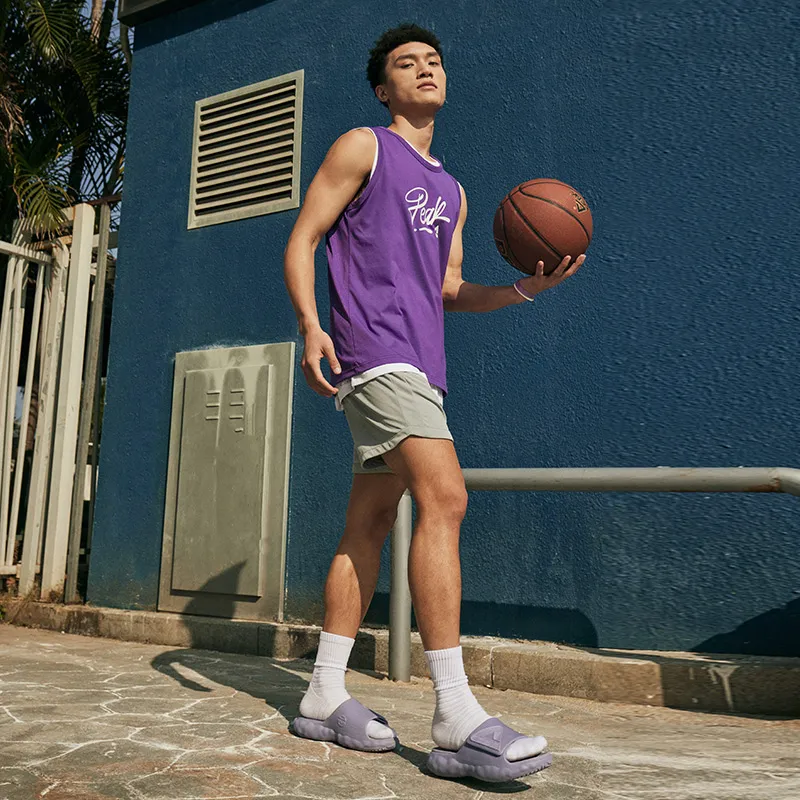 PEAK Basketball Jerseys Men Lakers Purple-3