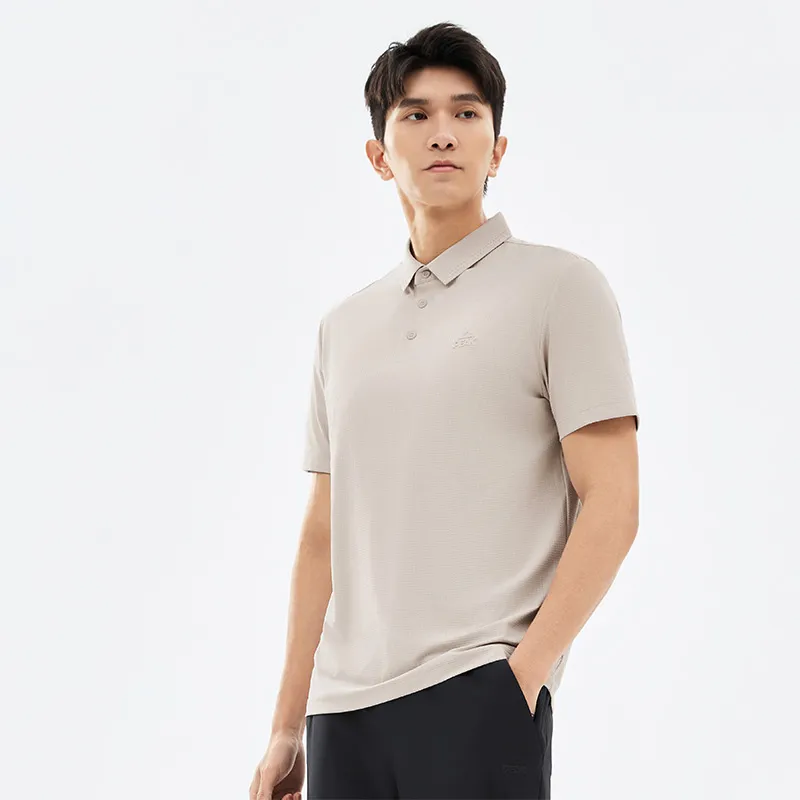 PEAK Variety Training Collection Polo Shirt Men's Bilbao Gray-5