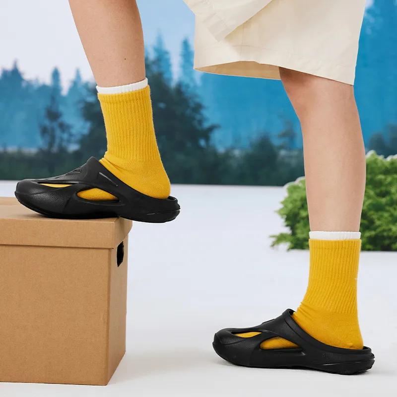 PEAK Flying Fish, Taichi River Trekking Shoes Anti Slip Wear Resistant Slippers Women's All Black-7