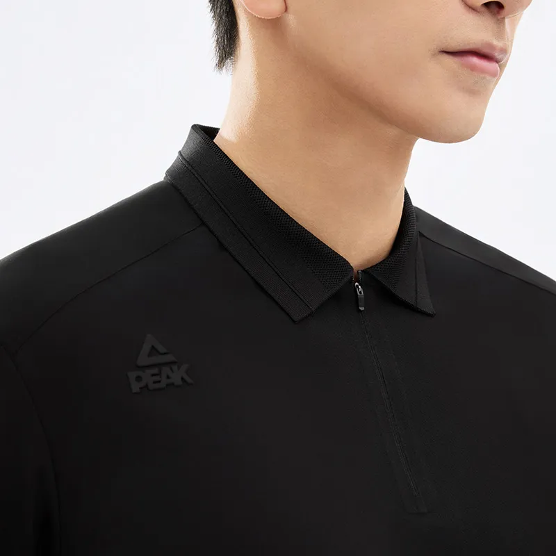 PEAK Polo Shirts Men Black-6