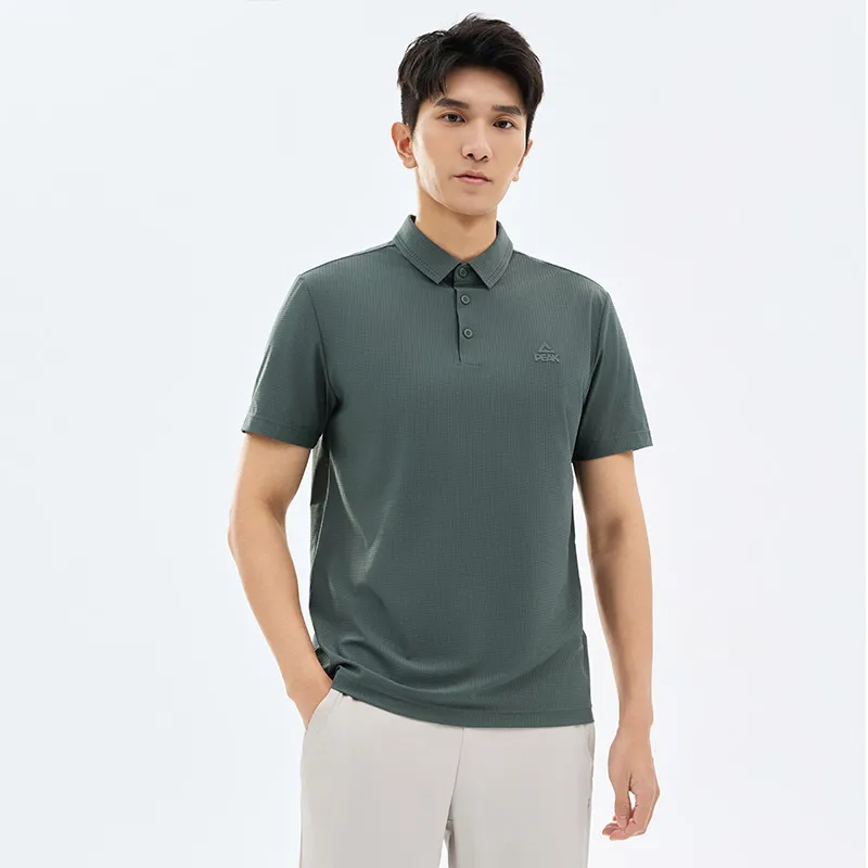 PEAK Variety Training Collection Polo Shirt Men's Moss Green-5