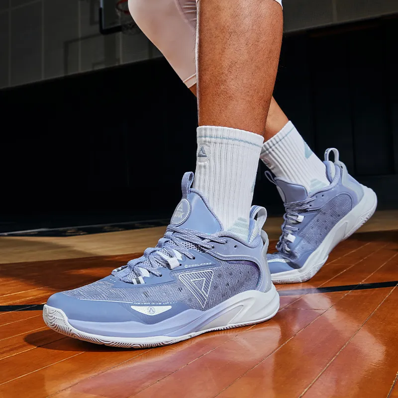 PEAK Lightweight Spirit 1.0 Low-Top Performance Basketball Shoes Men's Awakening Purple Color Scheme-6