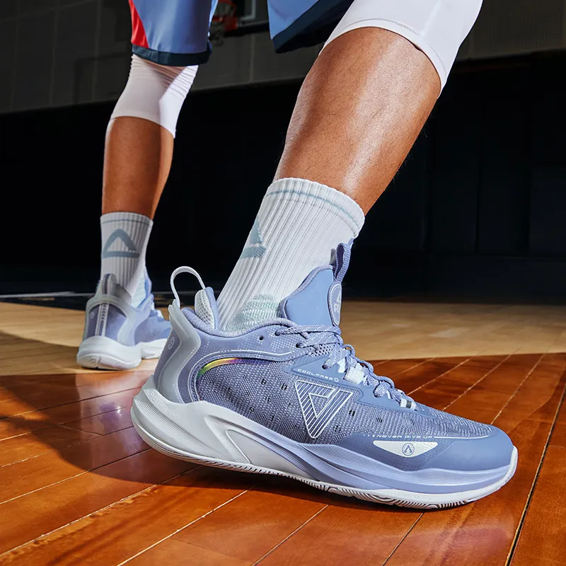 PEAK Lightweight Spirit 1.0 Low-Top Performance Basketball Shoes Men's Awakening Purple Color Scheme-7