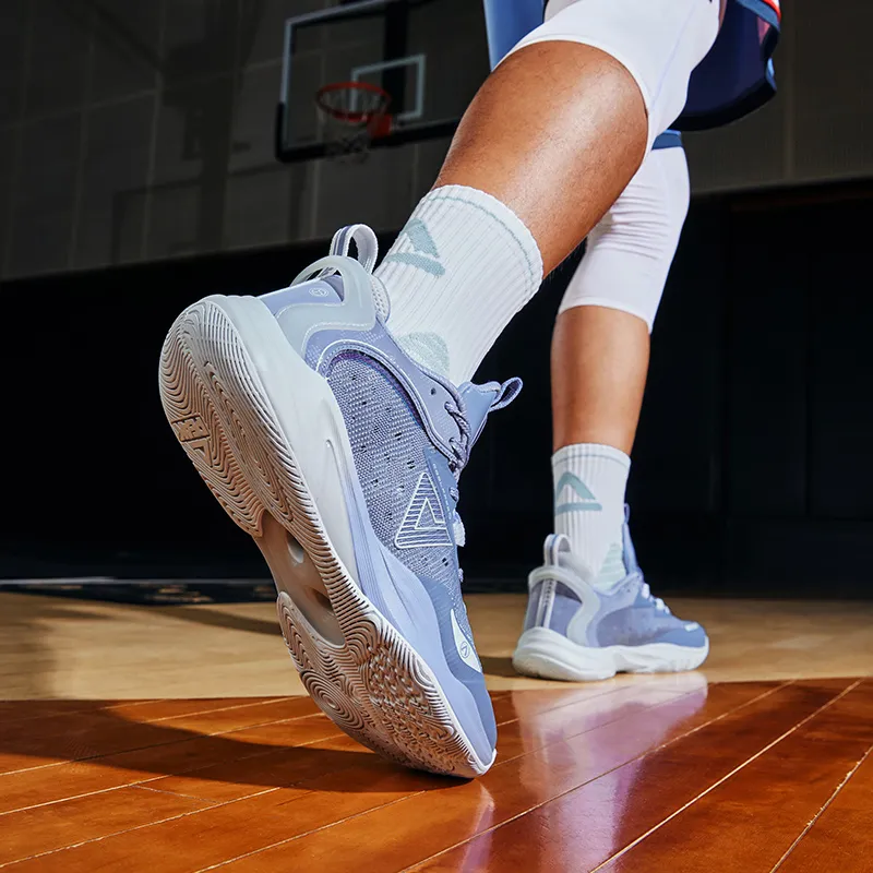 PEAK Lightweight Spirit 1.0 Low-Top Performance Basketball Shoes Men's Awakening Purple Color Scheme-8