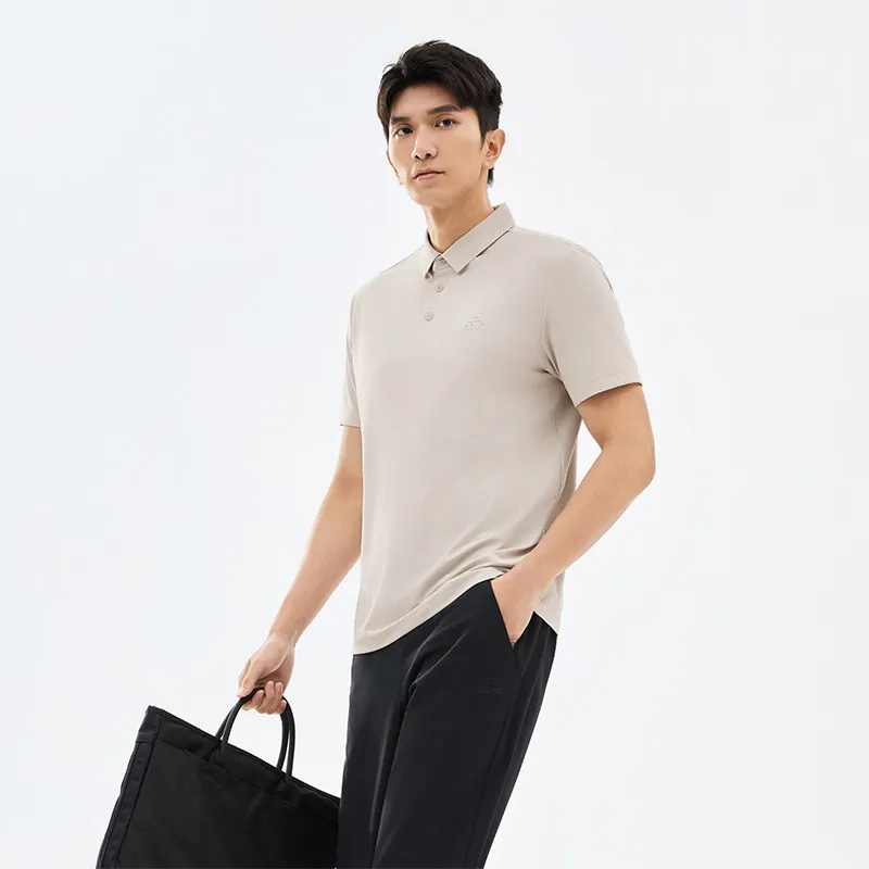 PEAK Variety Training Collection Polo Shirt Men's Bilbao Gray-4