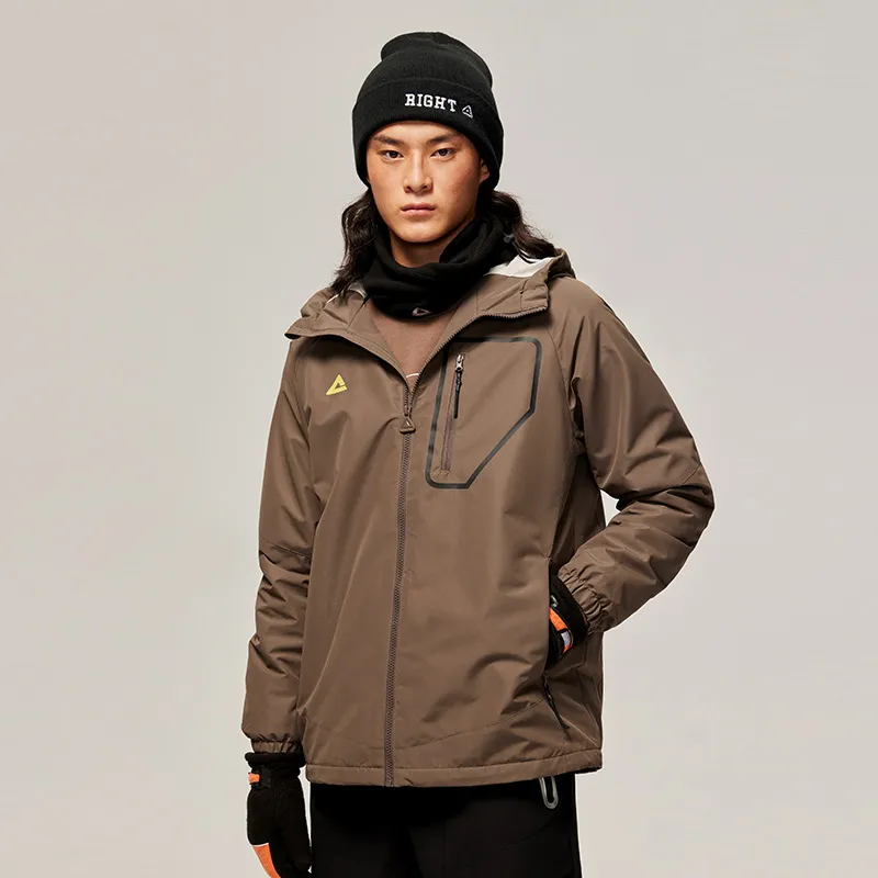 PEAK Trench Coats Men Charcoal Gray Brown-2