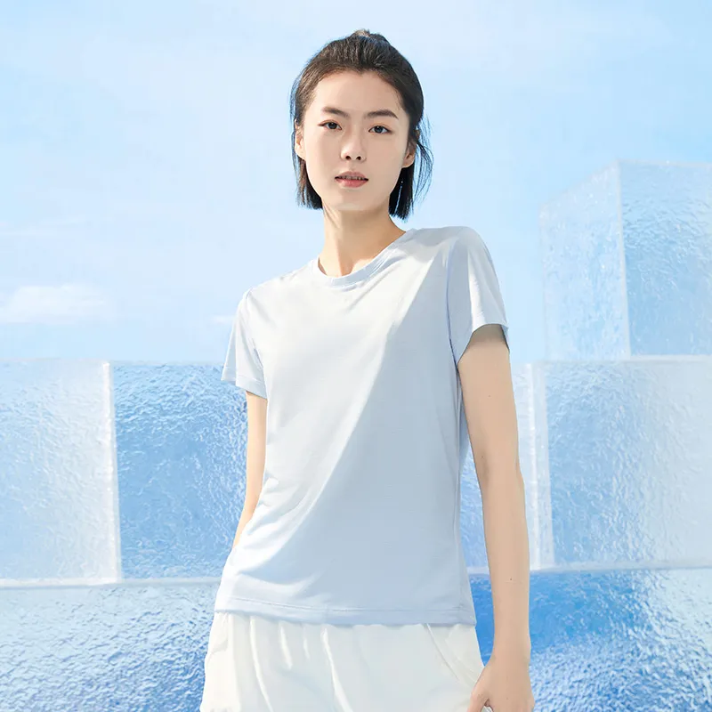 PEAK T Shirts Women's Forward Blue-2