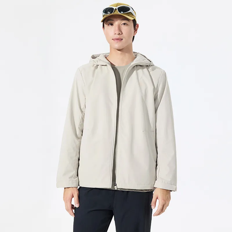 PEAK Jackets Coats Men's Khaki Gray-6