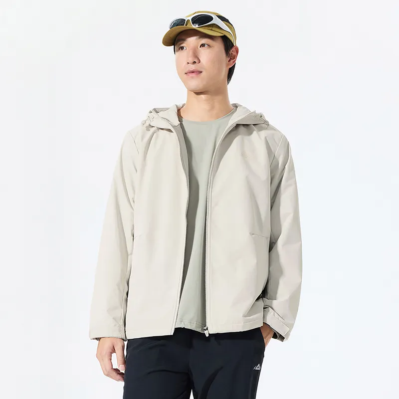 PEAK Jackets Coats Men's Khaki Gray-5