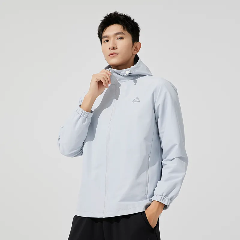 PEAK Jackets Men Silver Gray-2