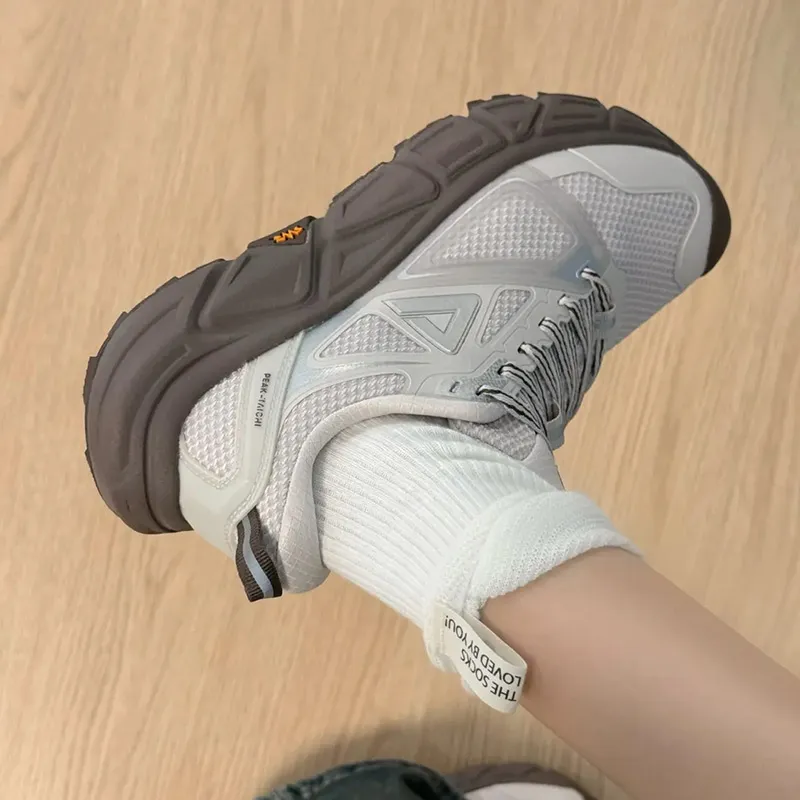 PEAK Cushioning, Rebound, Slip Resistant Low Top Running Shoes Women's Wheat Khaki-6