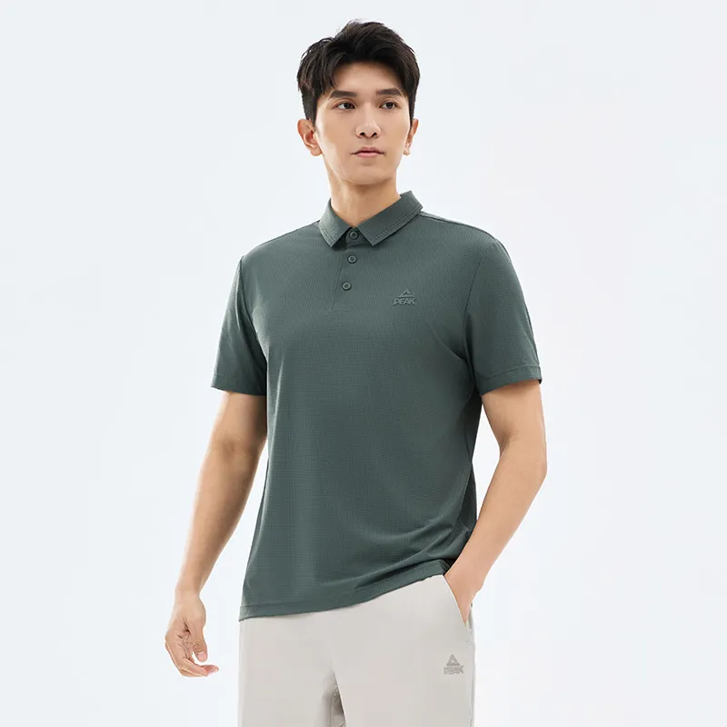 PEAK Variety Training Collection Polo Shirt Men's Moss Green-7