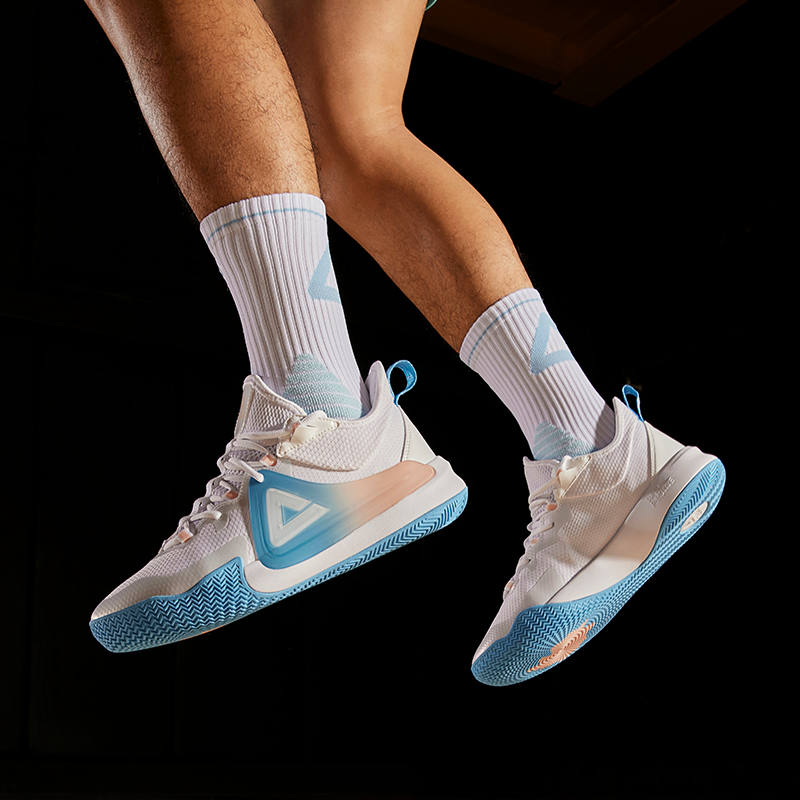 PEAK Blade Low-Top Performance Basketball Shoes Men's White